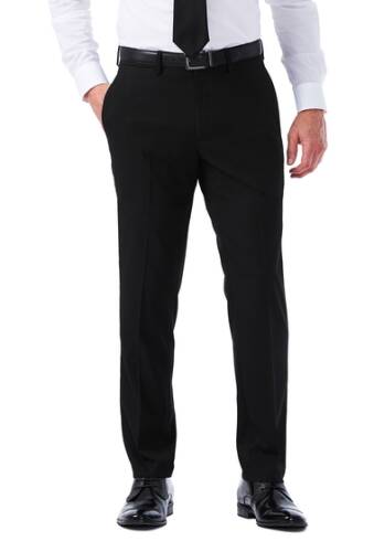 Imbracaminte barbati haggar sharkskin stretch slim fit flat front suit separate pants - 30-34 inseam black