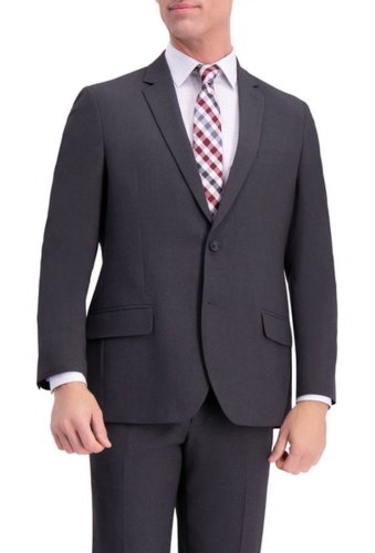 Imbracaminte barbati haggar stretch solid 4-way stretch 2-button suit separate coat chcoal htr