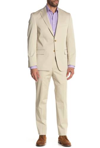 Imbracaminte barbati hart schaffner marx beige plain two button notch lapel new york fit suit beige
