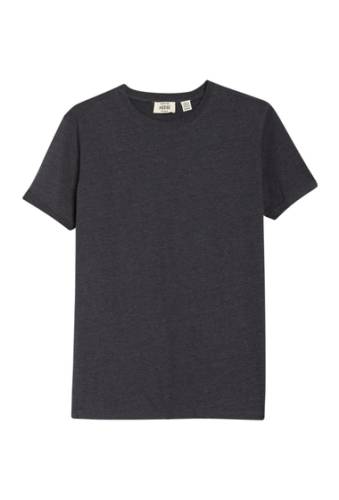 Imbracaminte barbati hedge heathered roll sleeve t-shirt black mix
