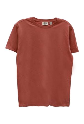 Imbracaminte barbati hedge heathered roll sleeve t-shirt coral mix