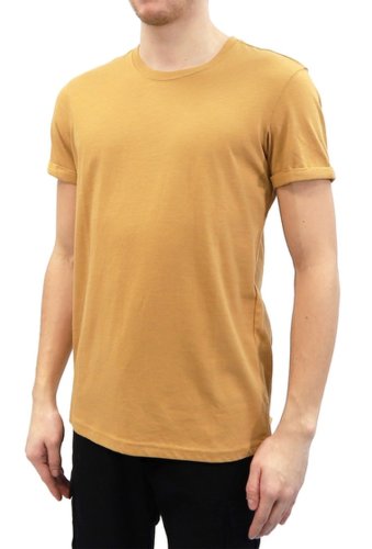 Imbracaminte barbati hedge heathered roll sleeve t-shirt gold