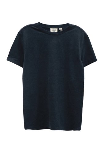 Imbracaminte barbati hedge heathered roll sleeve t-shirt navy mix