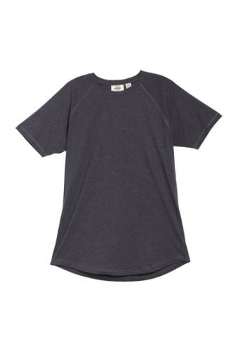 Imbracaminte barbati hedge solid raglan sleeve t-shirt charcoal m