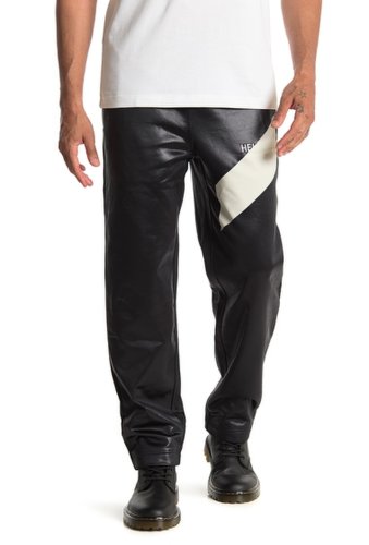 Imbracaminte barbati helmut lang coated logo track pants bslt black