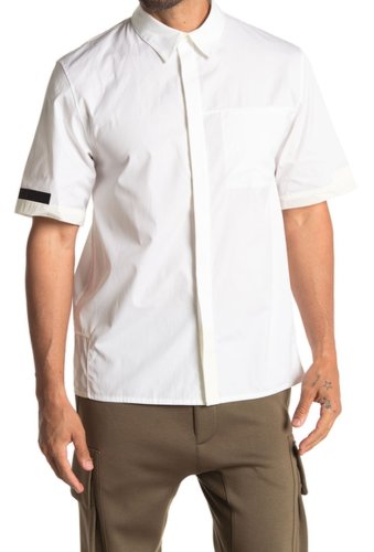 Imbracaminte barbati helmut lang on seam stitched pocket short sleeve shirt white