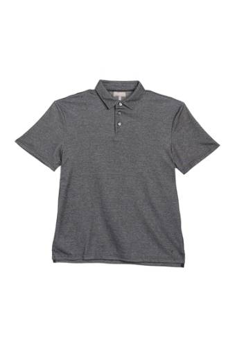 Imbracaminte barbati hickey freeman 3-button short sleeve polo shirt black