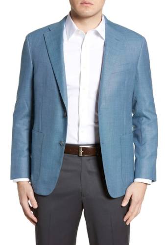 Imbracaminte barbati hickey freeman global guardian classic fit solid wool sport coat medium blue