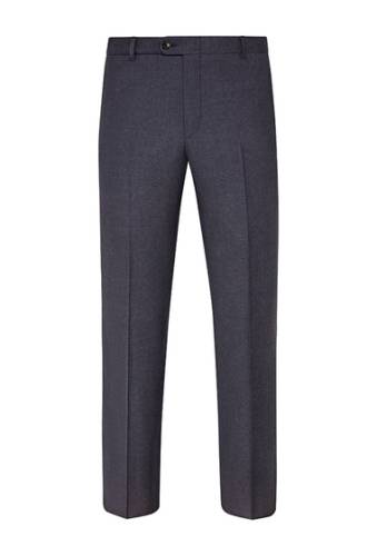 Imbracaminte barbati hickey freeman mouline light chambray blue flat front wool suit separates trousers medium blue