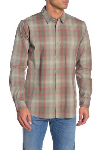 Imbracaminte barbati hurley grady plaid classic fit flannel shirt jade horiz