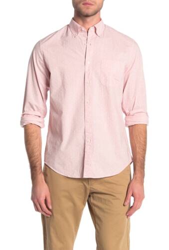 Imbracaminte barbati j crew dot print front button classic fit pocket shirt spready baby dots heather pink