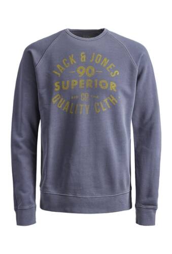 Imbracaminte barbati jack jones vintage logo raglan sweatshirt navy blazerdetail re
