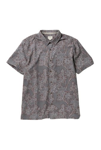 Imbracaminte barbati jack o\'neill stoke hawaiian print short sleeve shirt grey