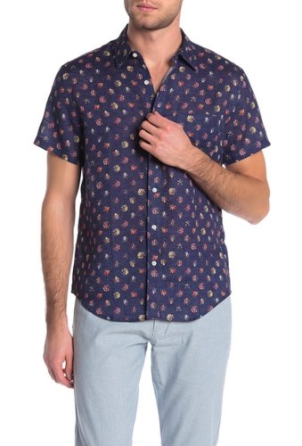 Imbracaminte barbati jcrew flora print slim fit shirt al multi floral navy