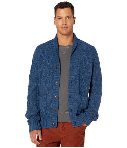 Imbracaminte barbati jcrew rugged cotton cable-knit shawl-collar cardigan sweater heather nightfall