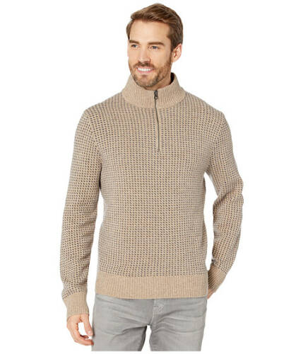 Imbracaminte barbati jcrew rugged merino birdseye half-zip sweater heather birch