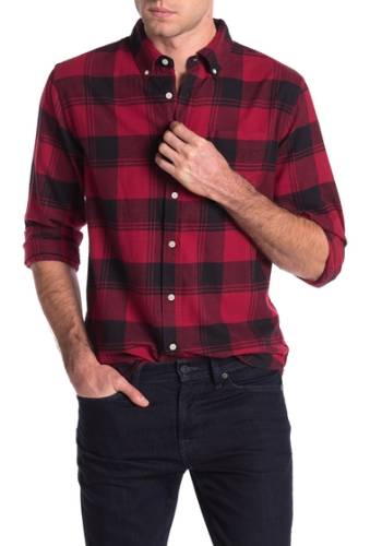 Imbracaminte barbati joe fresh plaid flannel regular fit shirt red