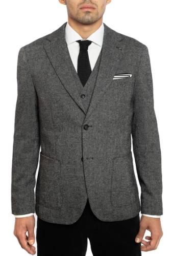 Imbracaminte barbati joe\'s jeans donegal tweed elbow patch slim fit suit separate jacket gray