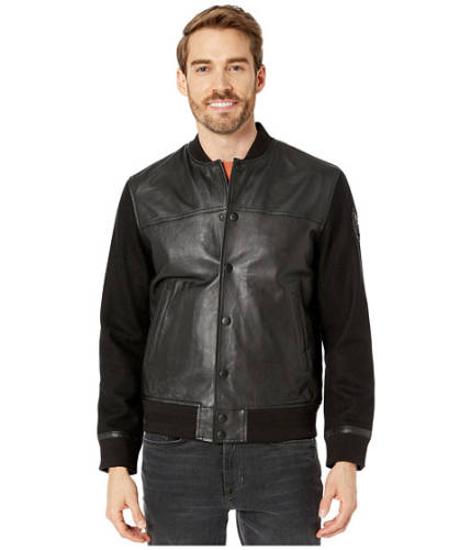Imbracaminte barbati john varvatos billy all-black varsity jacket l1278v4b black