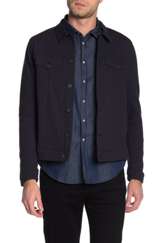 Imbracaminte barbati john varvatos collection knit regular fit trucker jacket dark navy