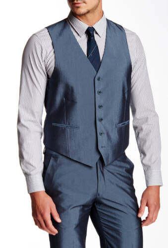 Imbracaminte barbati john varvatos star usa six button suit separates vest blue