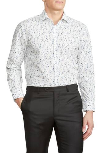Imbracaminte barbati john varvatos star usa trim fit floral dress shirt cobalt