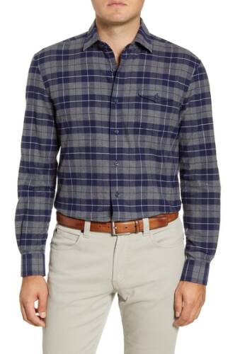 Imbracaminte barbati johnnie-o wake classic fit plaid flannel button-up shirt wake