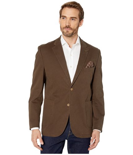 Imbracaminte barbati johnston murphy washed printed blazer brown