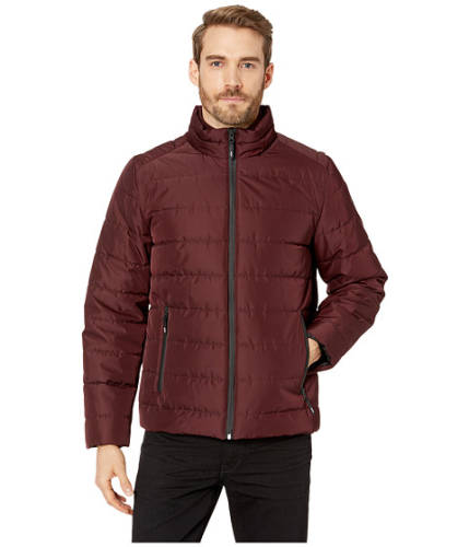 Imbracaminte barbati kenneth cole new york poly oxford puffer w stand collar burgundy