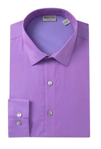 Imbracaminte barbati kenneth cole reaction solid slim fit dress shirt thistle