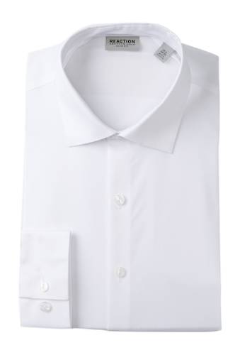Imbracaminte barbati kenneth cole reaction solid slim fit dress shirt white
