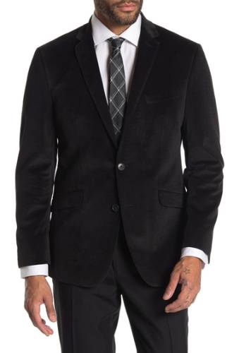 Imbracaminte barbati kenneth cole reaction textured black velvet slim fit evening jacket 002black