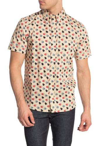 Imbracaminte barbati kennington abstract triangle slim fit shirt multi