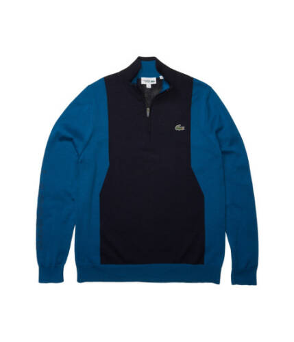 Imbracaminte barbati lacoste long sleeve 14 zip sweater navy bluemarinernavy blue