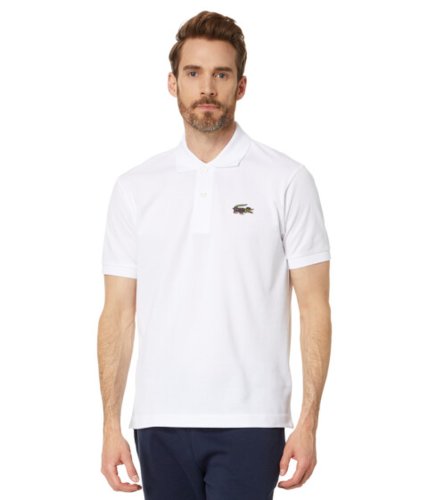 Imbracaminte barbati lacoste netflix lupin short sleeve classic fit polo shirt whiteserie lupin