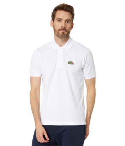 Imbracaminte barbati lacoste netflix lupin short sleeve classic fit polo shirt whitestranger things