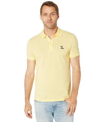 Imbracaminte barbati lacoste short sleeve 2 ply regular pique with embroidered graphic polo regular fit napolitan yellow