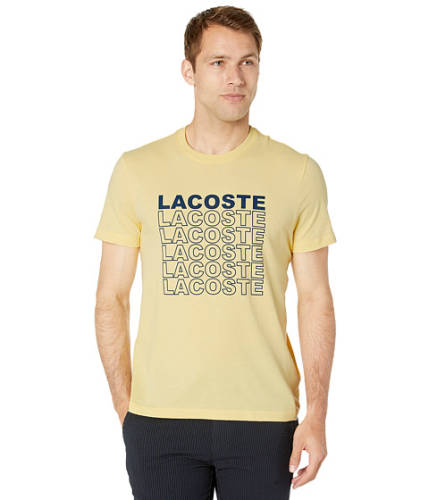 Imbracaminte barbati Lacoste short sleeve graphic back t-shirt napolitan yellow