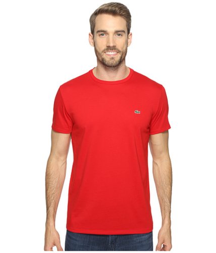 Imbracaminte barbati lacoste short-sleeve pima jersey crewneck t-shirt red