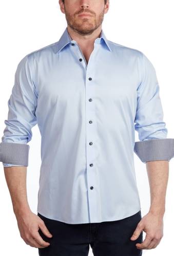 Imbracaminte barbati levinas solid contemporary fit shirt lt blue
