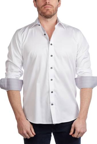 Imbracaminte barbati levinas solid contemporary fit shirt white