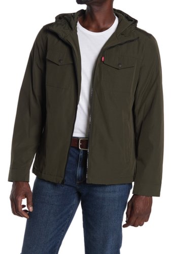 Imbracaminte barbati levis military rain shell jacket olive