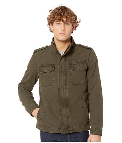 Imbracaminte barbati levis two-pocket military jacket with polytwill lining olive