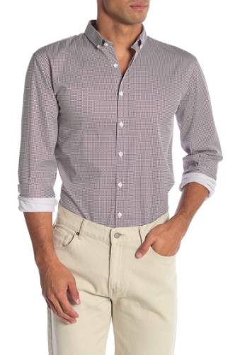 Imbracaminte barbati lindbergh long sleeve printed regular fit shirt purple