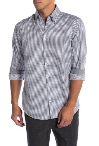 Imbracaminte barbati lindbergh long sleeve regular fit checkered shirt navy