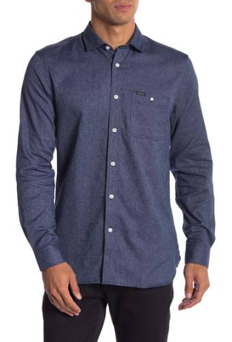 Imbracaminte barbati lindbergh long sleeve regular fit shirt navy