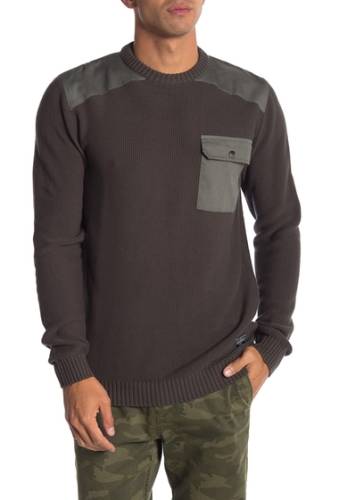 Imbracaminte barbati lindbergh o-neck knit sweater dk army