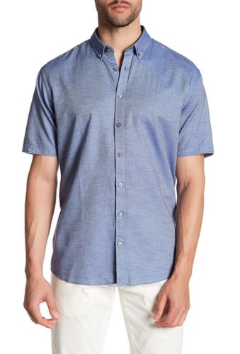 Imbracaminte barbati lindbergh structured short sleeve regular fit shirt dk blue