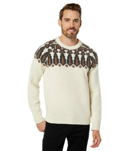 Imbracaminte barbati llbean classic raggwool crew sweater yoke fair isle undyed