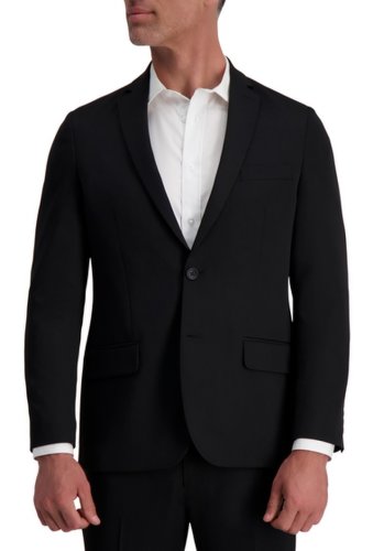 Imbracaminte barbati louis raphael slim fit stretch heather solid urban jacket black